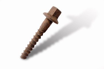 Old railway screw