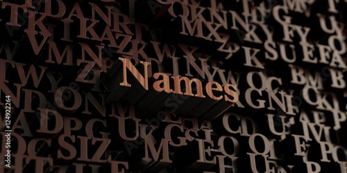 Names Wooden 3d Rendered Letters Message Can Be Used For An