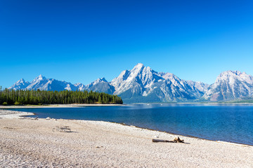 Wall Mural - Beach and Teton Range