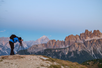 Wall Mural - Photographer taking a picture