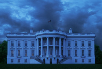 Fototapete - White House Dark Future