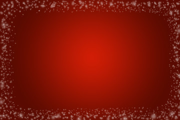 Wall Mural - White snowflakes on an abstract red background