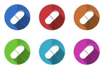Aufkleber - Flat design vector icon set