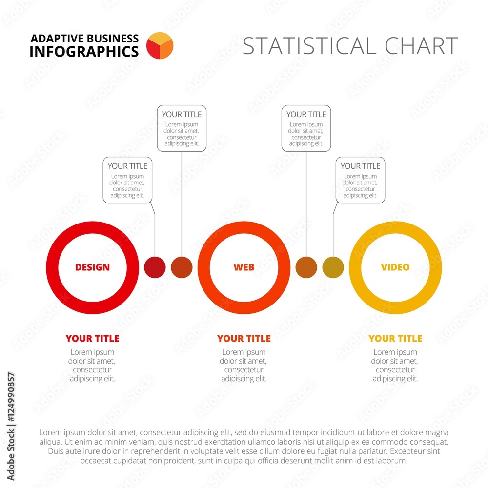 Three Circles Diagram Slide Template Stock Vector | Adobe Stock