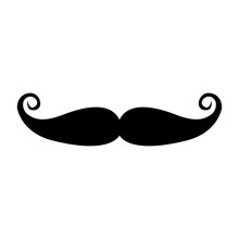 Retro Mustache Icon Image Vector Illustration Design 