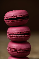 Wall Mural - red macarons with a retro effect