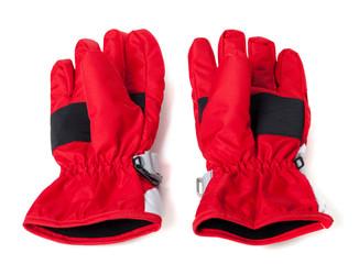 Wall Mural - Pair of winter ski gloves