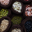 © xuanhuongho - Collection of bean, fiber food make heart health