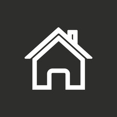 Poster - Home - vector icon.