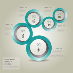 Wall Mural - Circle Modern  design element , for business presentation template banner.can used for banner,infographic,data,presentation business,chart,sign,brochure,leaflet ,web and .Vector illustration.