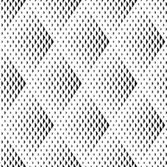 Wall Mural - Vector seamless texture. Modern geometric background. Monochrome pattern of triangles of varying sizes.