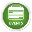 © FR Design - Events (calendar icon) soft green glossy round button