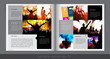 Design layout for magazine or brochure 