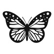 Big butterfly icon. Simple illustration of big butterfly vector icon for web