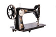 © Byron Ortiz - The old sewing machine on a white background