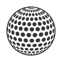Golf Ball Isolated Icon Vector Illustration Design