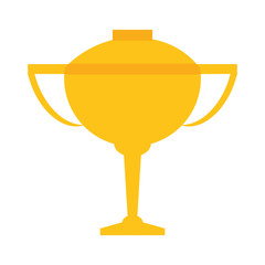 trophy cup winner isolated icon vector illustration design