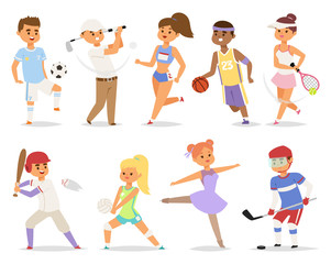 Wall Mural - Various sports people.