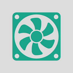 Sticker - Fan icon