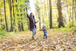 © Louis-Paul Photo - Mother with son in forest in autumn
