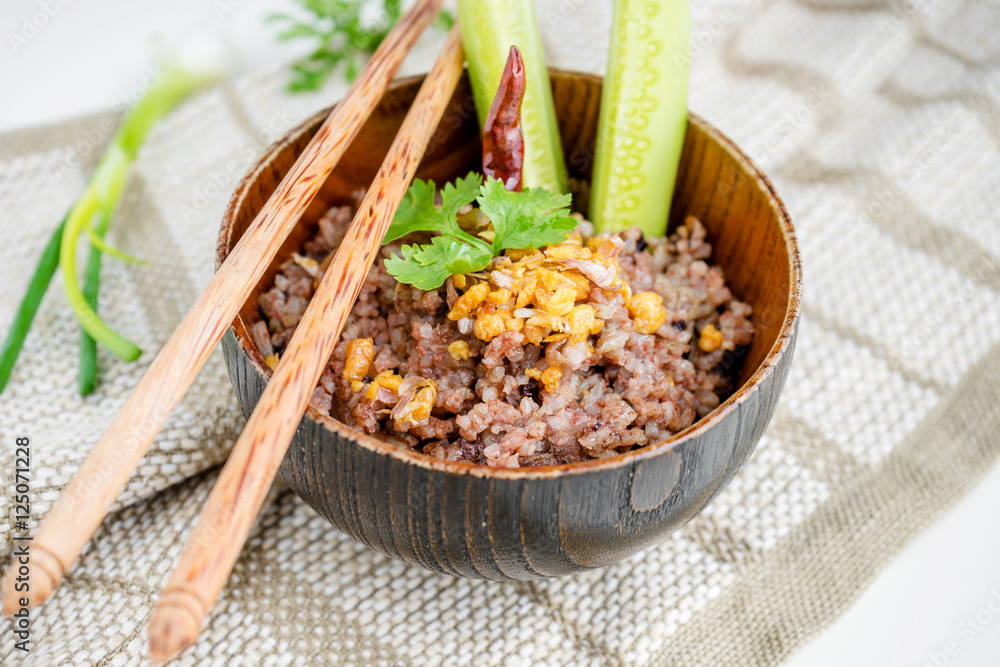 Thai String Rice Steamed whole grain traditional thai rice best rice for healthy Stock ...
