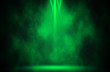 Green spotlight disco background.