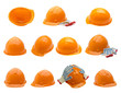 © mars58 - Safety helmet collection on white background