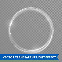 Aufkleber - Vector neon light effect circle spiral