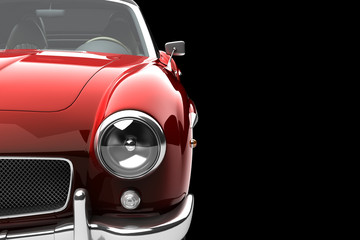 Concept vintage red car