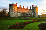 Kilkenny Castle and gardens in the evening