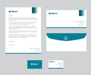 corporate stationery template design 