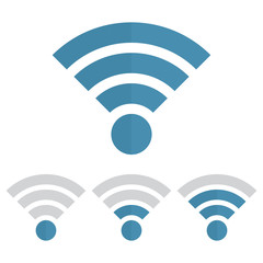 Poster - Indicator wifi communication set. Web router computing and telecommunications, maximum broadcast digital free and sharing