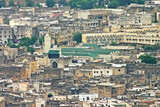 Fototapeta Paryż - The University of Al-Karaouine among other buildings in the skyl