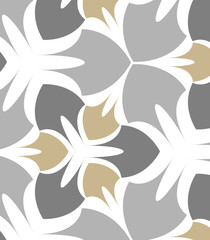 Wall Mural - abstract geometric petal flower. vector pattern