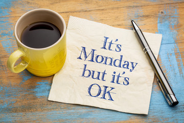 Wall Mural - ok, it is monday - napkin