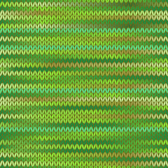 Wall Mural - Style Seamless Knitted Melange Pattern. Spring Green Color Vecto