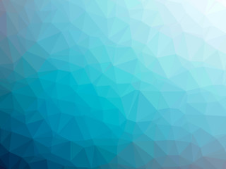 Wall Mural - Blue white gradient polygon shaped background