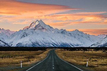 Road to Mount Cook