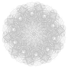 Wall Mural - mandala with sacred geometry symbols and elements. alchemy, religion, philosophy, astrology and spir