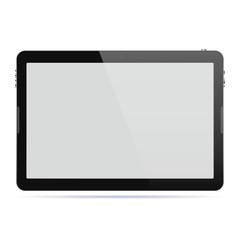 Wall Mural - tablet computer isolated. vector illustration.