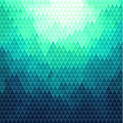 Wall Mural - Abstract blue triangles pattern geometric background - eps10 vector