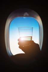 Wall Mural - Drink during the flight