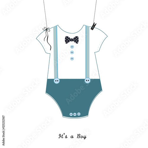 Naklejka samoprzylepna Zaproszenie na baby shower. 