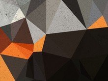 Black , Orange And Gray Triangle Abstract Background Illustration