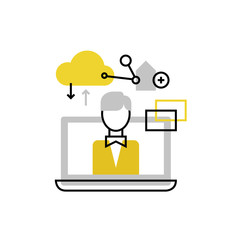 Aufkleber - Remote Management Monoflat Icon