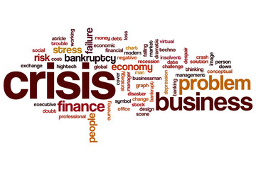 Sticker - Crisis word cloud