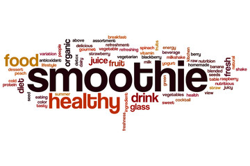 Poster - Smoothie word cloud