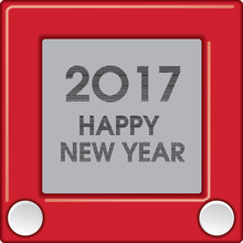 2017 Creative Happy New Year Graphic For Print Or Web  