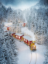 Amazing Cute Christmas Train