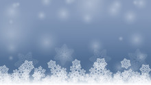 Vector Image Background With Snowflakes.